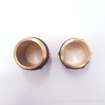 Brass hex nipple with O ring